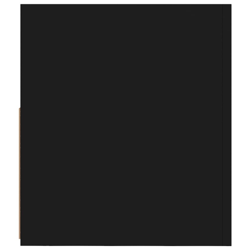 Mueble de TV con luces LED negro 90x35x40