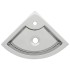 Lavabo con rebosadero 45x32x12,5 cm cerámica