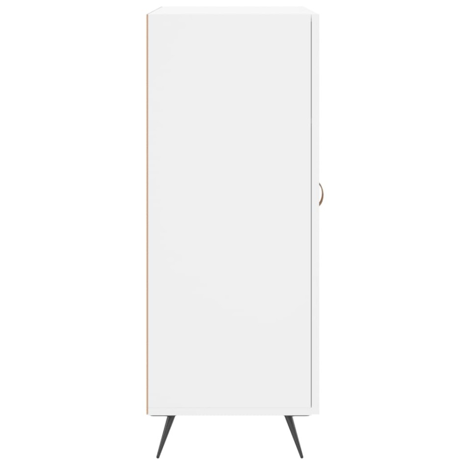 Aparador de madera de ingeniería blanco 69,5x34x90