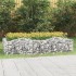 Arriate de gaviones forma arco hierro galvanizado 200x100x50