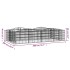 Arriate de gaviones forma arco hierro galvanizado 200x100x50