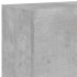 Muebles TV de pared luces LED 2 uds gris hormigón 60x35x41
