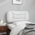 Cabecero de cama acolchado cuero sintético blanco 90