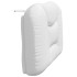 Cabecero de cama acolchado cuero sintético blanco 90