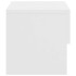 Mesitas de noche de pared 2 unidades blanco