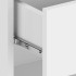 Mesitas de noche de pared 2 unidades blanco