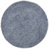 Alfombra de pelo largo moderna azul Ø 200