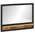Espejo con estantes madera maciza de mango y vidrio 80x8x55