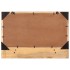 Espejo con estantes madera maciza de mango y vidrio 80x8x55
