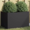 Jardinera acero negro 62x40x39 cm