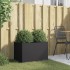 Jardinera acero negro 62x40x39