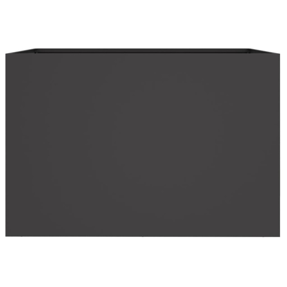 Jardinera acero negro 62x40x39