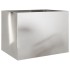 Jardinera de acero inoxidable plateado 62x47x46