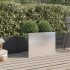 Jardinera de acero inoxidable plateado 62x47x46