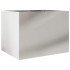 Jardinera de acero inoxidable plateado 62x47x46