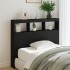 Cabecero de cama con LED negro 120x17x102