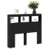 Cabecero de cama con LED negro 120x17x102