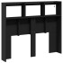 Cabecero de cama con LED negro 120x17x102