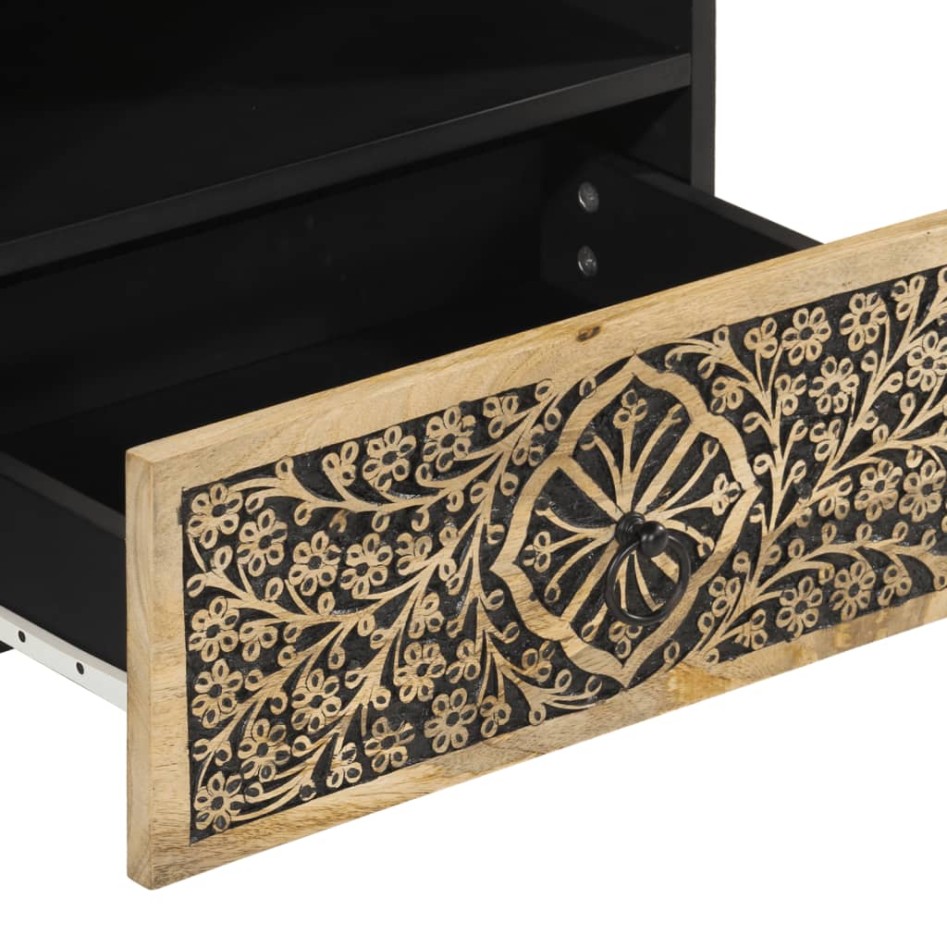 Mueble de TV madera maciza de mango 80x33x46