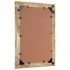 Espejo de baño madera maciza de acacia y vidrio 50x70x2,5