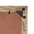 Espejo de baño madera maciza de acacia y vidrio 50x70x2,5