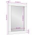 Espejo de baño madera maciza de acacia y vidrio 50x70x2,5