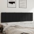 Cabecero de cama acolchado terciopelo negro 180