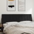 Cabecero de cama acolchado terciopelo negro 180