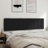 Cabecero de cama acolchado terciopelo negro 180