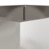 Jardinera de acero inoxidable plateado 42x40x39