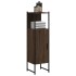 Armario de baño madera ingeniería marrón roble 33x33x120,5
