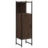 Armario de baño madera ingeniería marrón roble 33x33x120,5