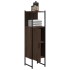 Armario de baño madera ingeniería marrón roble 33x33x120,5