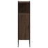 Armario de baño madera ingeniería marrón roble 33x33x120,5