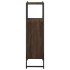 Armario de baño madera ingeniería marrón roble 33x33x120,5