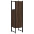 Armario de baño madera ingeniería marrón roble 33x33x120,5