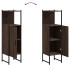 Armario de baño madera ingeniería marrón roble 33x33x120,5
