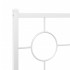 Estructura cama sin colchón con cabecero metal blanco 90x190