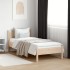 Estructura de cama sin colchón madera maciza pino 75x190