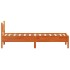 Estructura de cama sin colchón madera maciza marrón 75x190