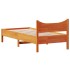 Estructura de cama sin colchón madera maciza marrón 75x190