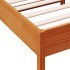 Estructura de cama sin colchón madera maciza marrón 75x190