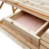 Banco para macetas con enrejado de madera maciza de