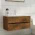 Mueble lavabo madera contrachapada roble ahumado