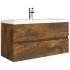 Mueble lavabo madera contrachapada roble ahumado