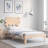 Estructura de cama con cabecero madera