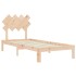 Estructura de cama con cabecero madera
