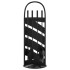 Set de herramientas para chimenea 5 pzas acero 23x15x66