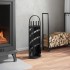 Set de herramientas para chimenea 5 pzas acero 23x15x66