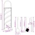 Set de herramientas para chimenea 5 pzas acero 23x15x66